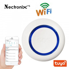 Wifi кнопка SOS для пожилых и больных людей для экстренного вызова помощи Nectronix SS01, приложение Tuya Smart (100797) Миколаїв