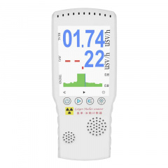 Дозиметр радиации радиометр счетчик гейгера с большим на аккумуляторе Meterk Air-02 LCD Белый (100845) Чортков