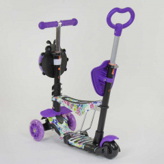 Самокат 5в1 Best Scooter (PU колеса с подстветкой) Абстракция Multicolor (84216) Полтава