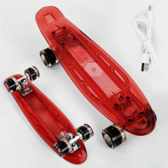 Скейт Пенни борд Best Board Red (04508) Нововолынск