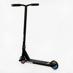 Самокат трюковый Best Scooter Warrior HIC-система пеги алюминиевый диск и дека колёса PU 100 кг Black and red (112767) Новая Прага