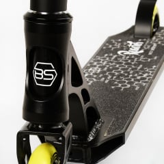 Самокат трюковый пеги алюминиевый диск и дека колёса Best Scooter Reactor HIC-система PU Black and yellow (112771) Энергодар