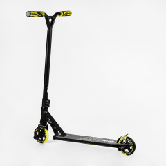 Самокат трюковый пеги алюминиевый диск и дека колёса Best Scooter Reactor HIC-система PU Black and yellow (112771) Энергодар