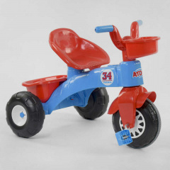 Трехколесный велосипед корзинка багажник Pilsan 50 кг Red and blue (78221) Херсон