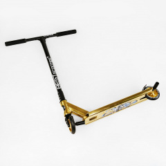 Самокат трюковый алюминиевый диск и дека Best Scooter Kraken HIC-система пеги 100 кг Black and gold (112768) Полтава