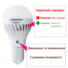 Лампа аварийного освещения с аккумулятором и пультом ДУ Nectronix EL-702 Е27 Теплый свет (100928) Боярка