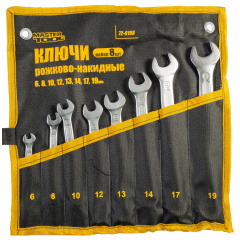 Ключи рожково-накидные MASTERTOOL набор 8 шт (72-0108) Новониколаевка