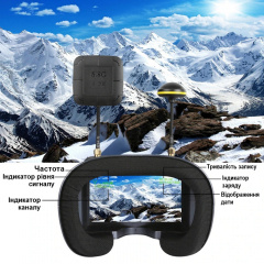 FPV очки - шлем для квадрокоптера и авиамоделей c записью видео Nectronix LS008D 4,3" 5.8 Ггц 800x480 (100985) Березнеговатое