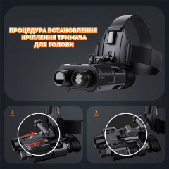 Комплект Binock очки ночного видения ПНВ NV8000 и крепление на шлем Wilcox L4G24 (100855-981) Купянск