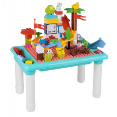Игровой столик с конструктором Yufeng Building blocks table 78 деталей Multicolor (92700) Чернігів