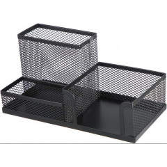 Настольный органайзер для канцелярии Urbankit 10x20,5x10,5 см Черный Ровно