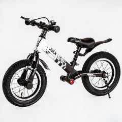 Велобег детский Corso Skip Jack 12" Black and white (119240) Черновцы