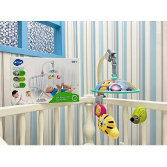 Карусель мобиль Hola 3 текстильные подвески White with blue (122987) Енергодар