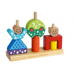 Логическая игра MUQIY Toys День-ночь 23.5х5.5х18 см Разноцветный (136929) Надвірна