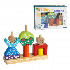 Логическая игра MUQIY Toys День-ночь 23.5х5.5х18 см Разноцветный (136929) Надвірна