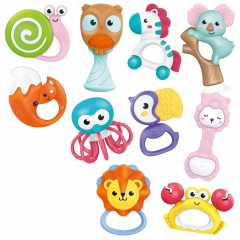 Набор погремушек Baby Toys 10 шт Разноцветный (123965) Купянск