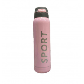 Термос-поїлка з трубочкою 500 мл Sport Stenson MT-3455 Pink
