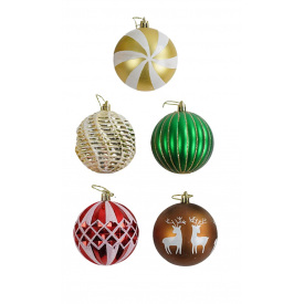Новогодние украшения Yufeng 16 шт 7 см Разноцветный (161087)