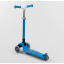 Самокат трехколесный Best Scooter складной алюминиевый руль, 4 колеса PU со светом Blue (102319) Запоріжжя