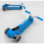 Самокат трехколесный Best Scooter складной алюминиевый руль, 4 колеса PU со светом Blue (102319) Запоріжжя