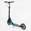 Двухколесный складной самокат Best Scooter 100 кг Black and turquoise (113199) Ніжин