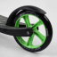 Самокат двухколесный Best Scooter с PU колесами, 1 амортизатором Black/Green (99666) Ромни