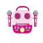 Детский игрушечный караоке Yufeng Boom Box USB 27х9х25 см Розовый (155252) Гайсин