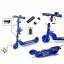 Двухколесный самокат Scale Sports SS-31 складной, ручной тормоз, Led-фонарик Dark Blue (1411298538) Ровно