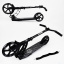 Самокат двухколесный Best Scooter с PU колесами, 1 амортизатором Black (00076) Запоріжжя