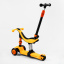 Самокат-велобег трехколесный Best Scooter колеса PU со светом 3 в 1 70 кг Orange (105657) Доманёвка