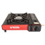 Плита портативная газовая с пьезоподжигом в пластиковом кейсе MASTERTOOL 2400 Вт Black and Red (44-5102) Київ
