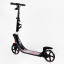 Двухколесный складной самокат фонарик 2 амортизатора Best Scooter 100 кг Black and red (114434) Полтава