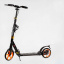 Двухколесный складной самокат алюминий дисковый тормоз амортизаторы Best Scooter Factor 100 кг Black (118489) Чернигов