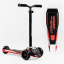 Самокат Best Scooter MAXI съемный алюминиевый руль колеса PU со светом 70 кг Black and pink (105877) Черноморск