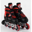 Роликовые коньки свет на переднем колесе Best Roller PU колёса 30-33 Red/Black (98927) Ахтырка