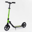 Двухколесный самокат амортизатор складной Best Scooter PU колеса 100 кг Black and green (103469) Курінь