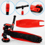 Самокат-велобег трехколесный Best Scooter колеса PU со светом 3 в 1 70 кг Red (104499) Киев