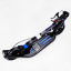 Двухколесный складной самокат фонарик 2 амортизатора Best Scooter 100 кг Black and blue (114436) Киев
