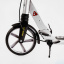 Двухколесный складной самокат алюминий дисковый тормоз амортизаторы Best Scooter Factor 100 кг Silver (118488) Червоноград