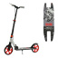 Самокат двухколесный Best Scooter PU колеса 1 амортизатор Black and Red (147538) Сарны