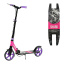 Самокат двухколесный Best Scooter PU колеса 1 амортизатор Black with Pink (147539) Каменское