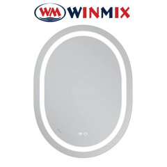 Зеркало для ванной комнаты Winmix Premium ELLIPSE MV05-90x70-REVERSE (с LED-подсветкой, антизапотевание) Стрый