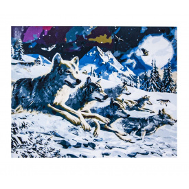 Картина по номерам ArtStory Волки 60х75 см Разноцветный (6003)