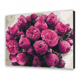 Картина по номерам ArtStory Цветы Пионы 40х50 см Разноцветный (1040084240)