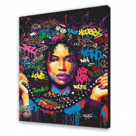 Картина по номерам ArtStory Девушка 40х50 см Разноцветный (10005-AC)