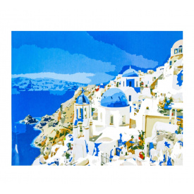 Картина по номерам ArtStory Город в горах 40х50 см Разноцветный (Y047)