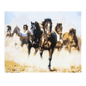 Картина по номерам ArtStory Лошади 40х50 см Разноцветный (6338)