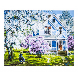 Картина по номерам ArtStory Домик в деревне 40х50 см Разноцветный (1282612125)
