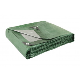 Тент двусторонний MASTERTOOL 5х6 м 130 г/м² Khaki silver (89-1506)