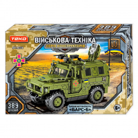 Конструктор Teko Военная техника бронеавтомобиль Барс-6 389 деталей Green (150744)